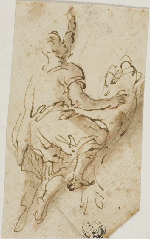 Man Mounting Lion Wall Art by Salvator Rosa - High-Resolution Digital Print