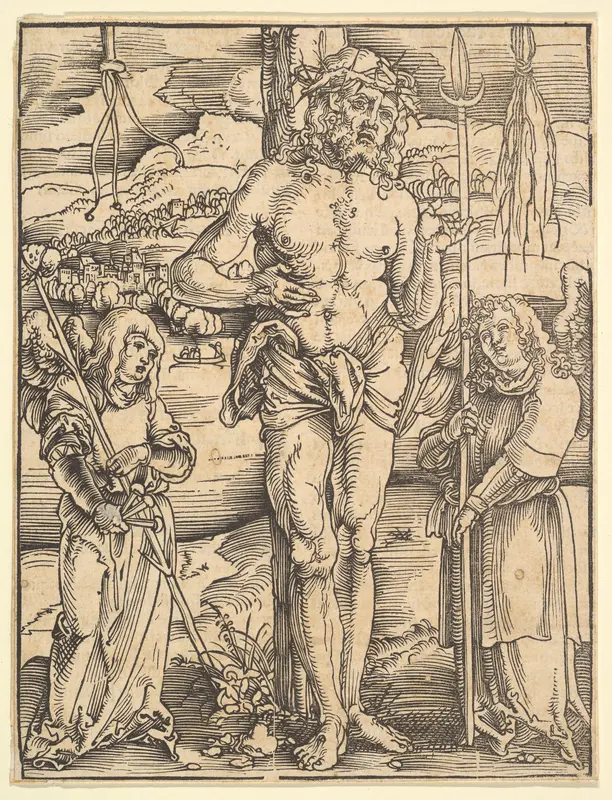 Man of Sorrows, from Speculum Passionis Domini Nostri Ihesu Christi Wall Art by Hans Baldung (called Hans Baldung Grien) - High-Resolution Digital Print