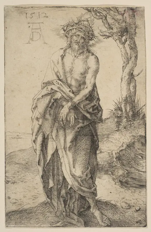 Man of Sorrows with Hands Bound Wall Art by Albrecht Dürer - High-Resolution Digital Print