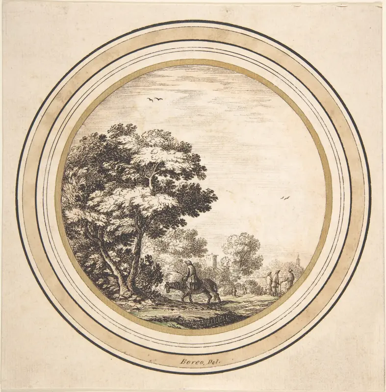 Man on a Donkey in a Landscape Wall Art by Anonymous, Netherlandish, 16th century - High-Resolution Digital Print