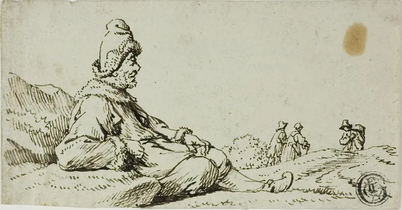 Man Resting in Landscape Wall Art by David Teniers the Younger - High-Resolution Digital Print
