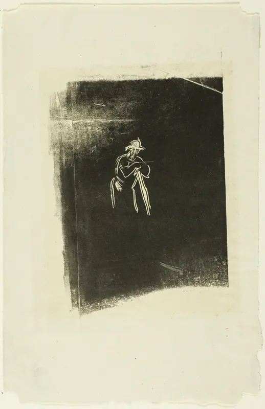 Man Resting On His Spade