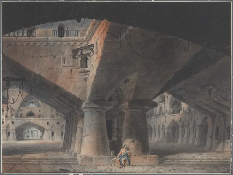 Man Seated in Prison Wall Art by Victor Jean Nicolle - High-Resolution Digital Print