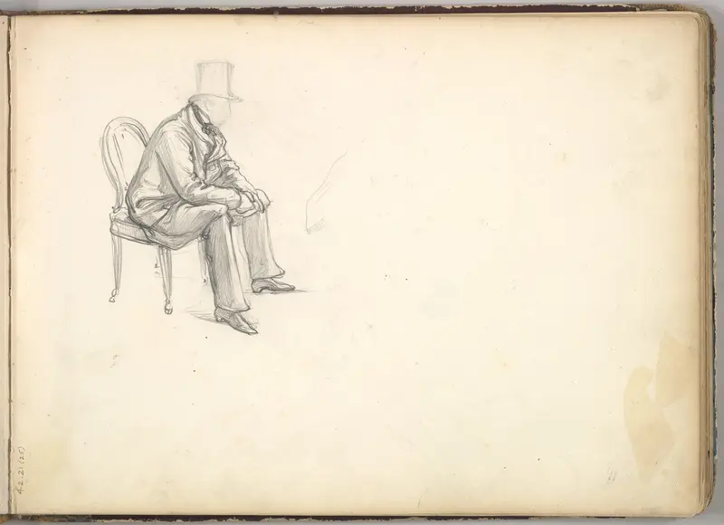 Man Seated on a Chair Wall Art by Frederic, Lord Leighton - High-Resolution Digital Print