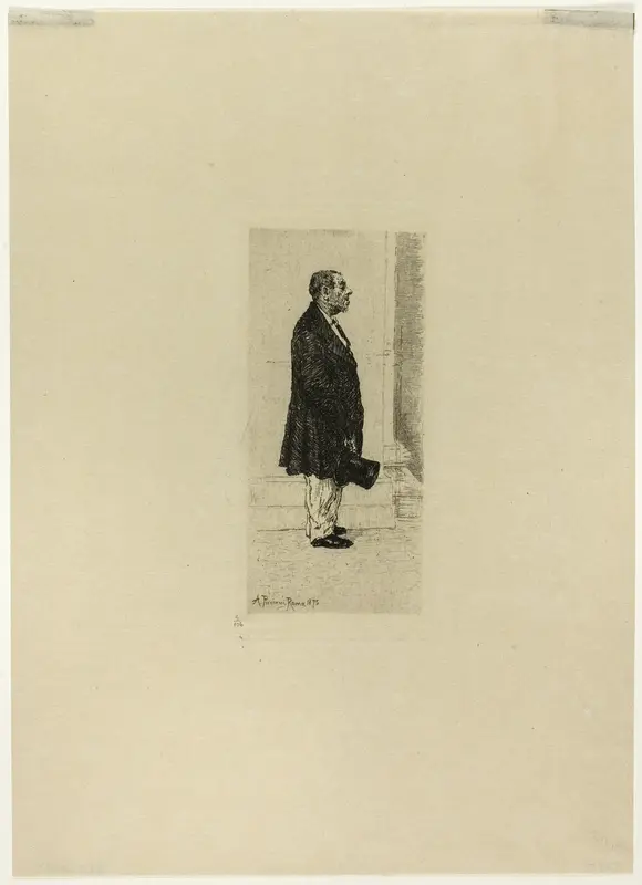Man Standing in Church Wall Art by Antonio Piccinni - High-Resolution Digital Print