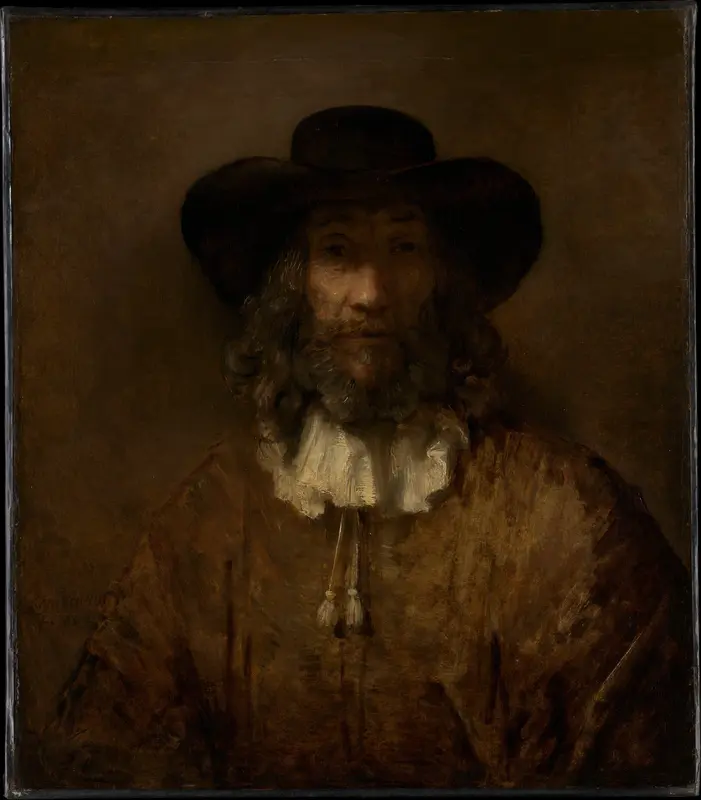 Man with a Beard Wall Art by Rembrandt - High-Resolution Digital Print