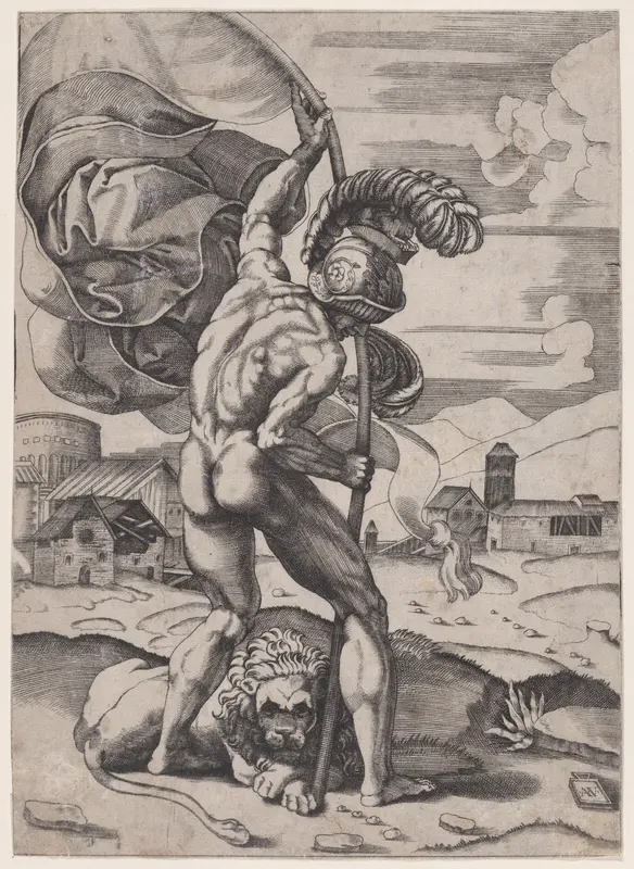Man with a Flag