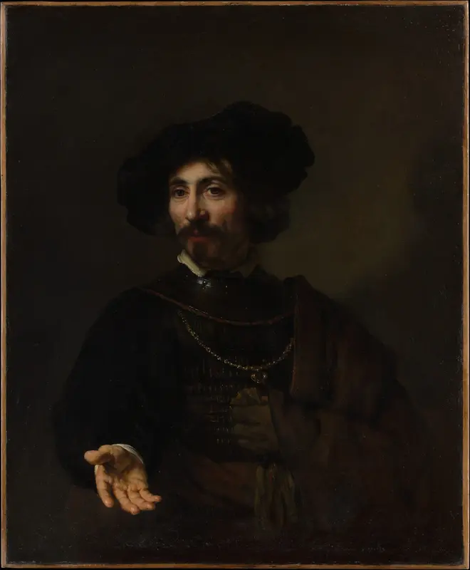 Man with a Steel Gorget Wall Art by Rembrandt - High-Resolution Digital Print