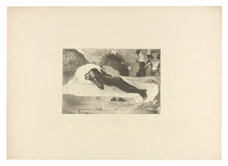 Manao tupapau (She Thinks of the Ghost or The Ghost Thinks of Her), from L'estampe originale