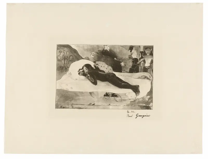 Manao tupapau (She Thinks of the Ghost or The Ghost Thinks of Her), from L’estampe originale