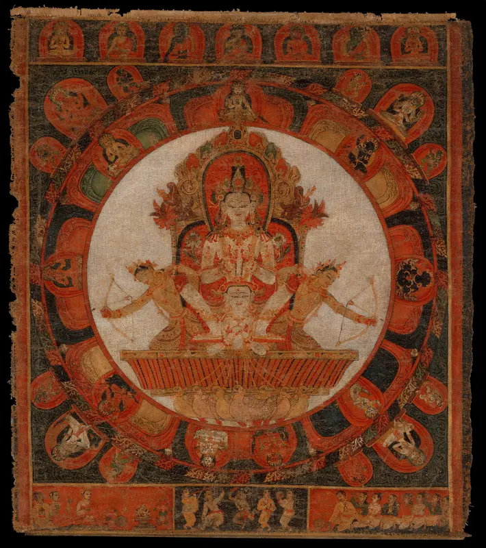 Mandala of Chandra, God of the Moon Wall Art by Unknown - High-Resolution Digital Print