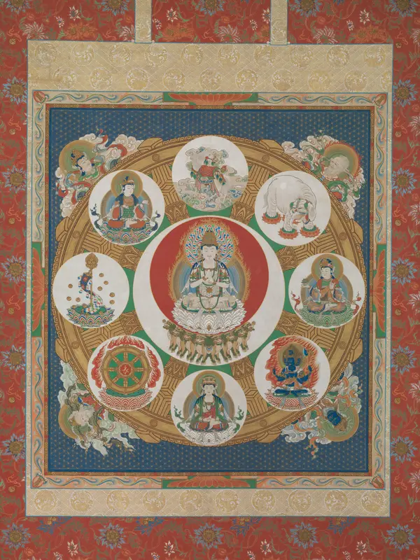 Mandala of the One-Syllable Golden Wheel ((Ichiji kinrin mandara zu)