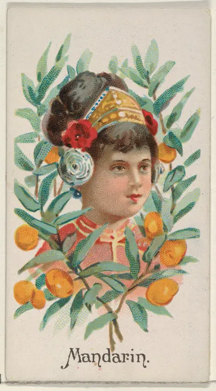 Mandarin, from the Fruits series (N12) for Allen & Ginter Cigarettes Brands Wall Art by Allen & Ginter - High-Resolution Digital Print