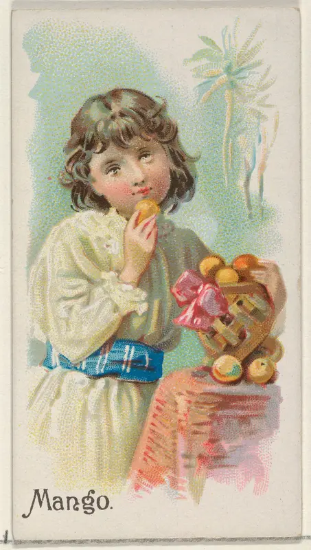 Mango, from the Fruits series (N12) for Allen & Ginter Cigarettes Brands Wall Art by Allen & Ginter - High-Resolution Digital Print