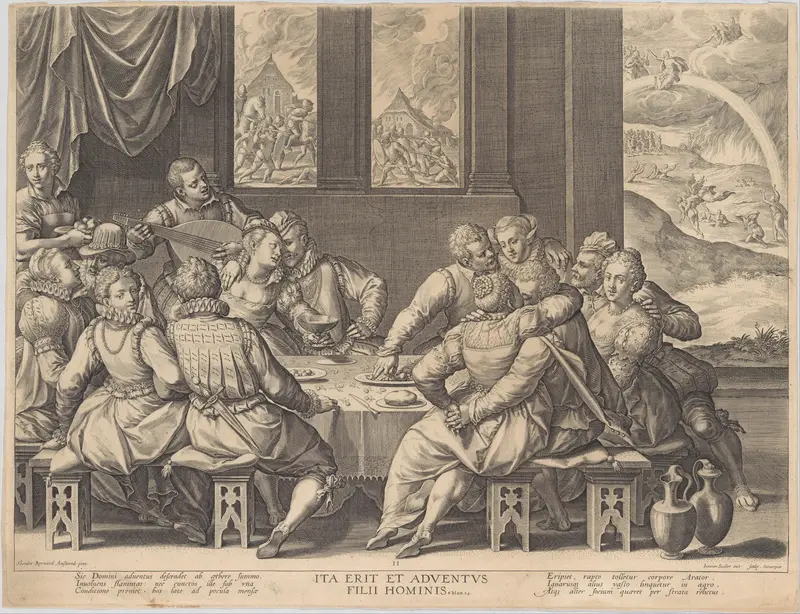Mankind Awaiting the Last Judgement Wall Art by Johann Sadeler I - High-Resolution Digital Print