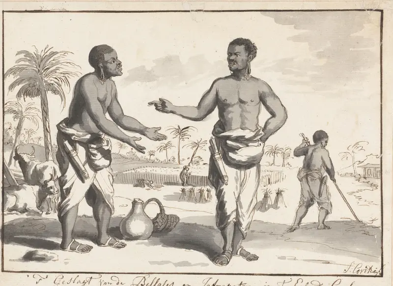 Mannen van de stam der Bellales op Ceylon Wall Art by Jean Covitré - High-Resolution Digital Print