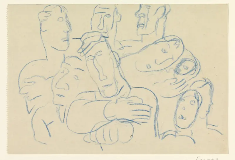 Mannengezichten Wall Art by Leo Gestel - High-Resolution Digital Print