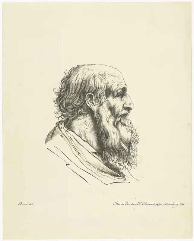 Manshoofd, naar rechts Wall Art by Hendrik Nieuwenhuysen - High-Resolution Digital Print