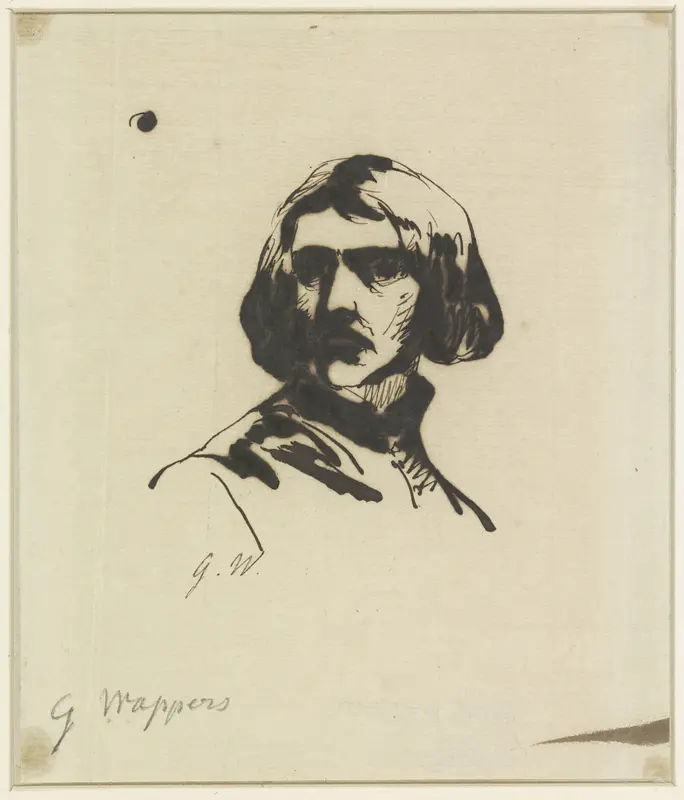 Mansportret Wall Art by Gustave Wappers - High-Resolution Digital Print