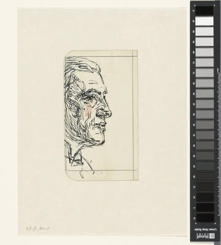Mansportret, in profiel naar rechts Wall Art by Jan Veth - High-Resolution Digital Print