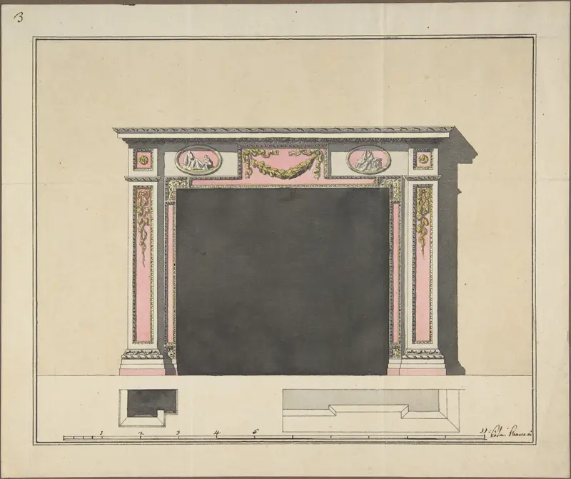 Mantel Design Wall Art by Anonymous, Italian, 18th century - High-Resolution Digital Print