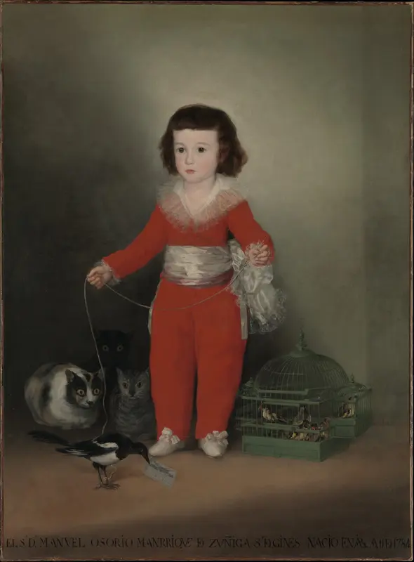 Manuel Osorio Manrique de Zuñiga (1784–1792) Wall Art by Goya (Francisco de Goya y Lucientes) - High-Resolution Digital Print
