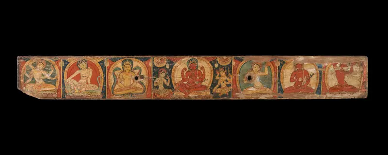 Manuscript Cover with Avalokiteshvara (The Bodhisattva of Infinite Compassion) Wall Art by Unknown - High-Resolution Digital Print