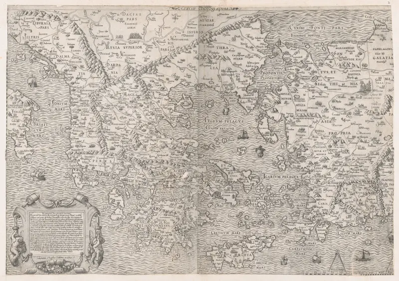 Map of Greece, from "Speculum Romanae Magnificentiae" Wall Art by Sebastiano di Re - High-Resolution Digital Print