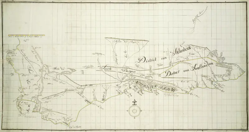 Map of the Southern part of the Cape from St Helena Bay to the Great Fish River Wall Art by Unknown - High-Resolution Digital Print