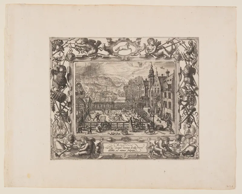 March, from The Twelve Months Wall Art by Pieter van der Borcht - High-Resolution Digital Print
