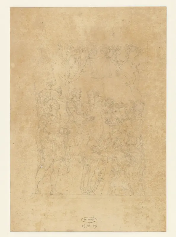 Marcus Aurelius en de onderworpen Barbaren Wall Art by Claude Joseph Vernet - High-Resolution Digital Print