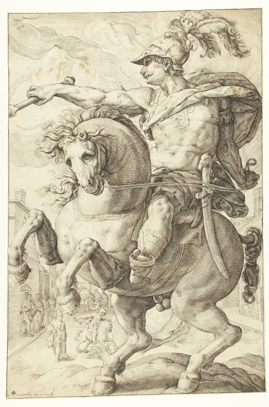 Marcus Curtius Wall Art by Lucas van Haelwech - High-Resolution Digital Print