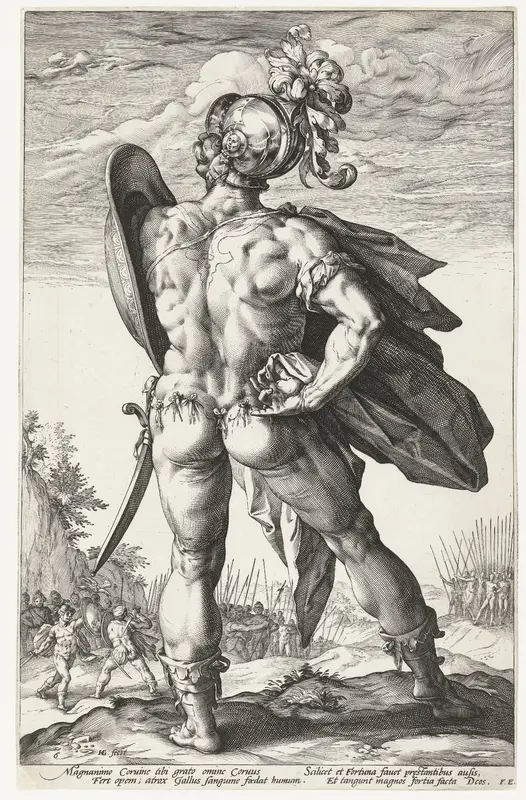 Marcus Valerius Corvus Wall Art by Hendrick Goltzius - High-Resolution Digital Print