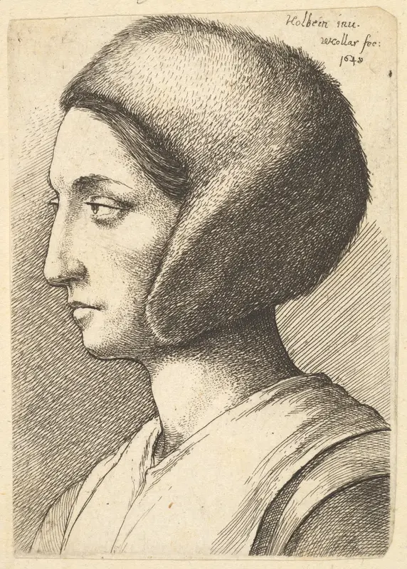 Margaret Griggs (Woman in a fur bonnet, profile to the left)