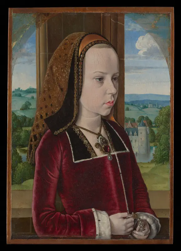 Margaret of Austria Wall Art by Jean Hey (called Master of Moulins) - High-Resolution Digital Print