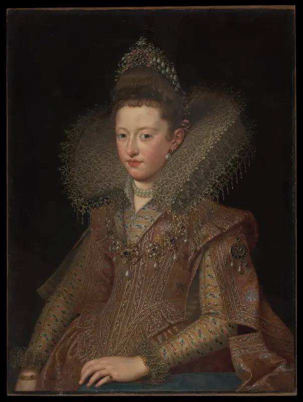 Margherita Gonzaga (1591–1632), Princess of Mantua Wall Art by Frans Pourbus the Younger - High-Resolution Digital Print