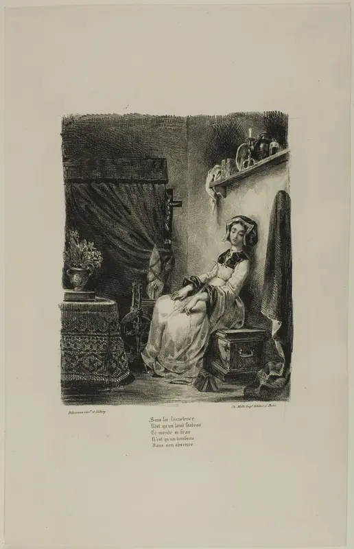 Marguerite at the Spinning Wheel, from Faust