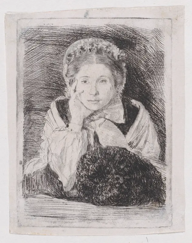 Marguerite De Gas, the Artist's Sister Wall Art by Edgar Degas - High-Resolution Digital Print