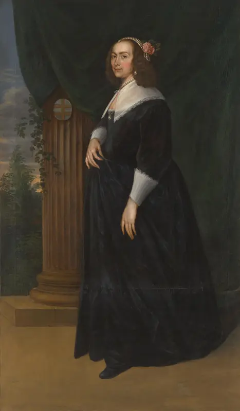 Maria Hartmansdr de Custer(e). Echtgenote van Willem Kettingh Wall Art by Mattheus Verheyden - High-Resolution Digital Print