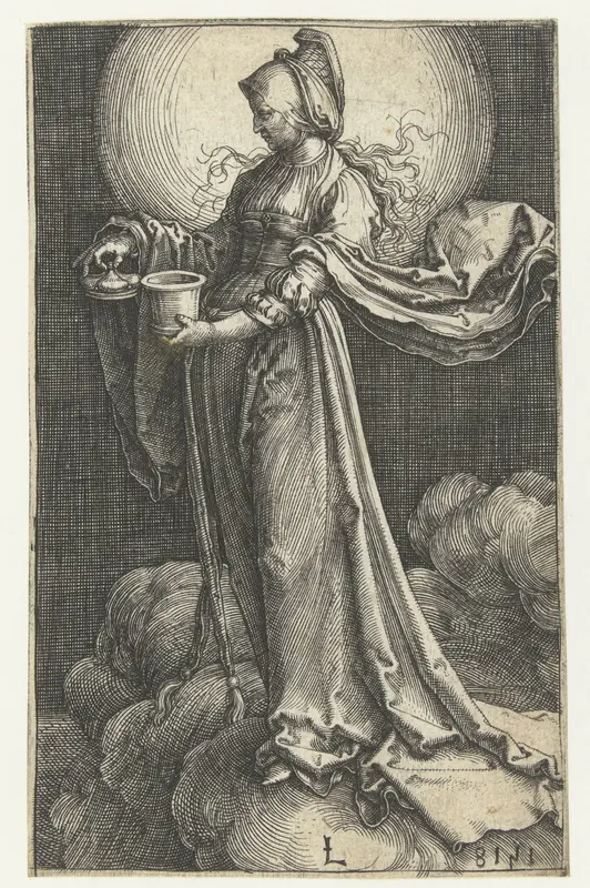 Maria Magdalena op de wolken Wall Art by Unknown - High-Resolution Digital Print