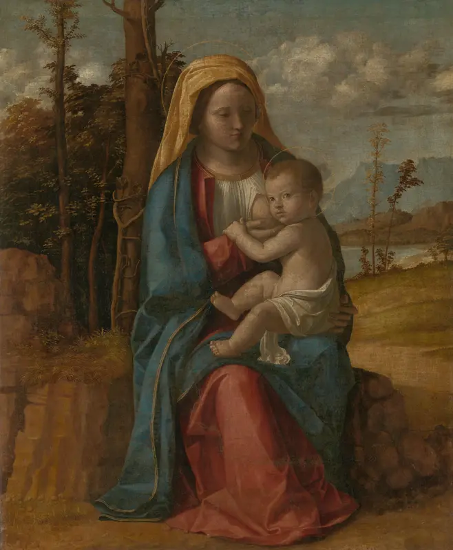 Maria met kind Wall Art by Giovanni Battista Cima da Conegliano - High-Resolution Digital Print