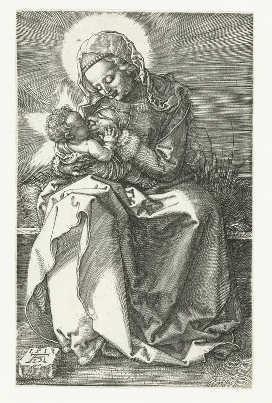 Maria met kind aan de borst Wall Art by Unknown - High-Resolution Digital Print