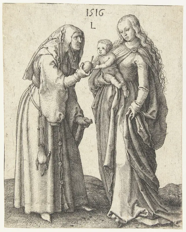 Maria met kind en de heilige Anna Wall Art by Unknown - High-Resolution Digital Print