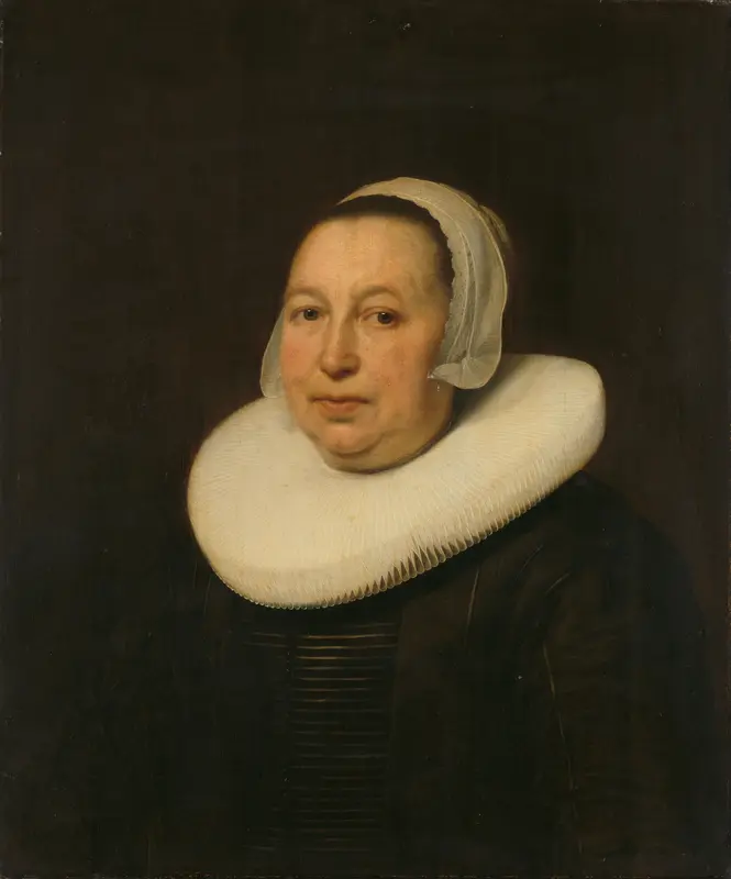 Maria Pietersdr de Leest (d. 1652), Wife of Samuel van Lansbergen Wall Art by Bartholomeus van der Helst - High-Resolution Digital Print