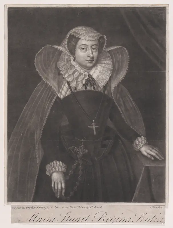 Maria Stuart Regina Scotiae Wall Art by John Faber, the Younger - High-Resolution Digital Print