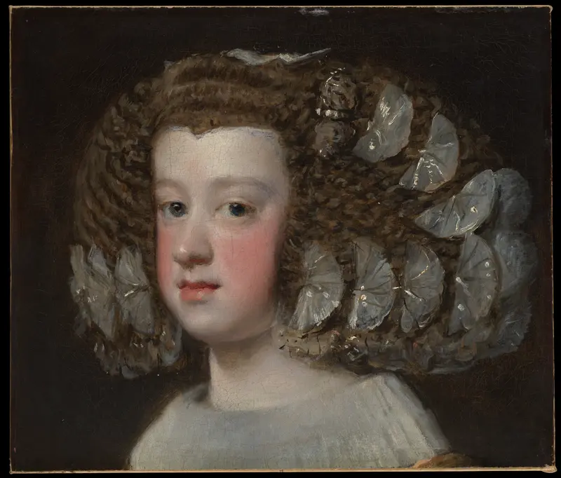 María Teresa (1638–1683), Infanta of Spain Wall Art by Velázquez (Diego Rodríguez de Silva y Velázquez) - High-Resolution Digital Print