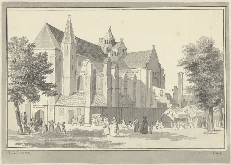 Mariakerk te Utrecht Wall Art by D.J. Bierens - High-Resolution Digital Print
