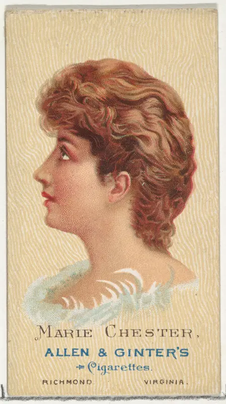 Marie Chester, from World's Beauties, Series 2 (N27) for Allen & Ginter Cigarettes Wall Art by Allen & Ginter - High-Resolution Digital Print