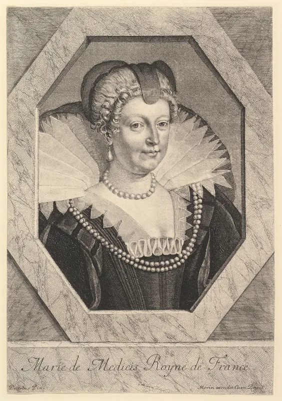 Marie de Medicis, reine de France Wall Art by Jean Morin - High-Resolution Digital Print
