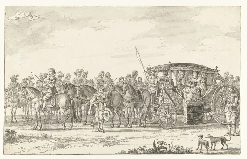 Marie de'Medici's Entry into Amsterdam in 1638 Wall Art by Jan Martens the Younger - High-Resolution Digital Print